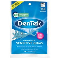 Купить DenTek Комфортное очищение Для чувствительных десен Флосс-зубочистки, 150 шт.