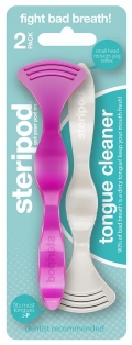 Купить Steripod Очищувач язика, рожевий + перловий (в упаковці 2 шт.)
