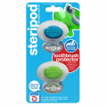 Купить Steripod Антибактериальный чехол для зубной щетки, кристально чистый синий + зеленый (в упаковке 2 шт.)