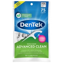 Купить DenTek Потрійне очищення Флос-зубочистки, 75 шт.