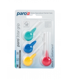 paro® 3STAR-GRIP Межзубные щетки, набор образцов, 4 разных размера