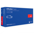 Купить Рукавички нітрилові NITRYLEX Basic, неопудрені, діагностичні, сині, розмір L, 200 шт. (100 пар)