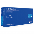 Купить Перчатки нитриловые NITRYLEX Basic, неопудренные, диагностические, синие, размер M, 200 шт. (100 пар)