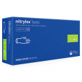 Купить Рукавички нітрилові NITRYLEX Basic, неопудрені діагностичні, сині, розмір S, 200 шт. (100 пар)