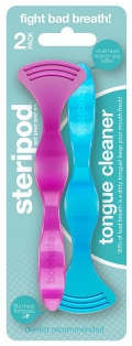 Купить Steripod Очищувач язика, рожевий + синій (в упаковці 2 шт.)