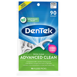 DenTek Потрійне очищення Флос-зубочистки, 90 шт.