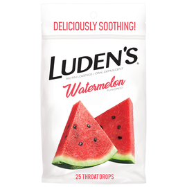 Luden’s Леденцы с пектином, успокаивающие для горла и полости рта, арбуз, 25 шт.