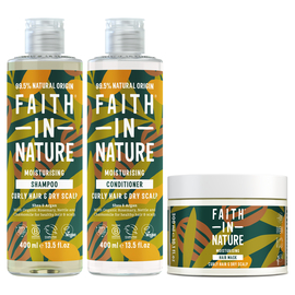 Faith in Nature Набор для догляду за кучерявим волоссям з ши та арганою