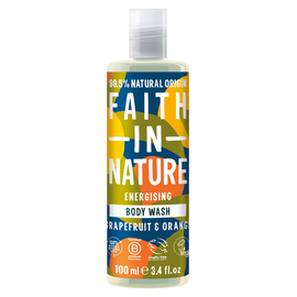 Faith in Nature Натуральний гель для душу з грейпфрутом та апельсином, дорожній формат 100 мл