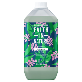 Faith in Nature Натуральне рідке мило для рук з чайним деревом, 5 л