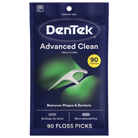 DenTek Потрійне очищення Флос-зубочистки, 90 шт.