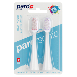 paro®sonic duo-clean Змінні щітки для інтенсивного та глибокого очищення, 2 шт.