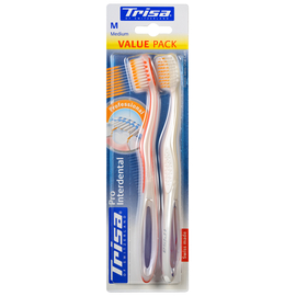 TRISA Pro Interdental Зубная щетка, с защитным колпачком, средней жесткости, 2 шт. 