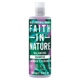 Faith in Nature Натуральний шампунь з лавандою та геранню, 100 мл