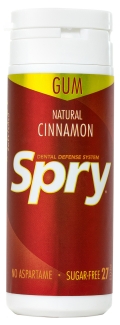 Купить Spry Натуральная жевательная резинка с корицей и ксилитом, 27 шт.