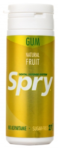 Купить Spry Натуральная жевательная резинка фруктовая с ксилитом, 27 шт.
