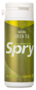 Купить Spry Натуральная жевательная резинка с зеленым чаем и ксилитом, 27 шт.