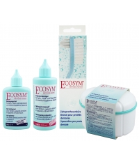 ECOSYM продукція щоденного та щотижневого догляду за протезами та ортодонтичними апаратами