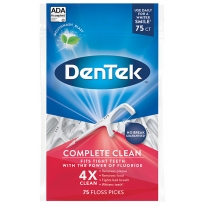 Купить DenTek Комплексное очищение Флосс-зубочистки, 75 шт.