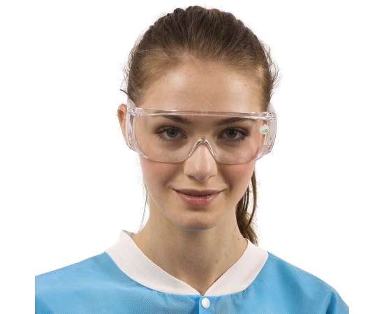 Dochem Захисні окуляри, пластикові, тип мото, прозорі лінзи та оправа