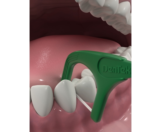 DenTek Освіжаюче очищення Флос-зубочистки, 75 шт., зображення 5