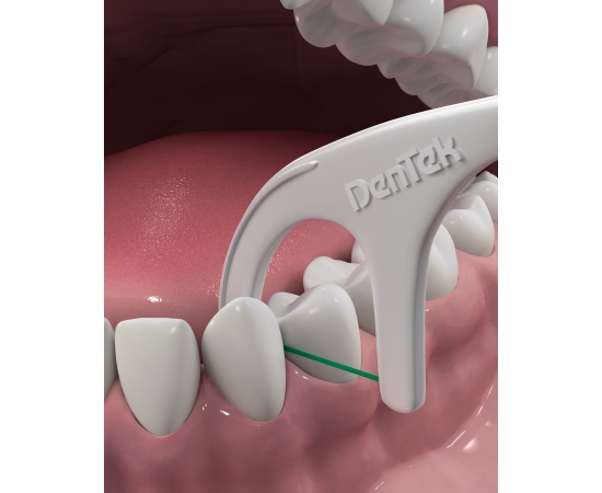 DenTek Тройное очищение Флосс-зубочистки, 75 шт., изображение 5