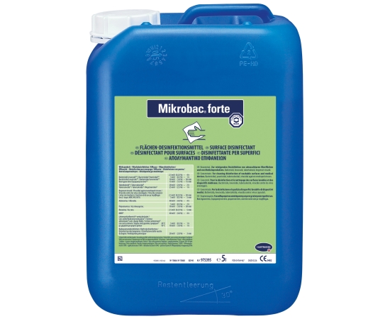Mikrobac forte Средство для дезинфекции и очистки всех водостойких поверхностей, 5 л