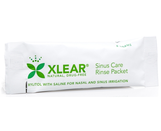 Xlear Натуральное солевое средство для промывания носовых пазух с ксилитом, 50 сменных пакетиков, изображение 7