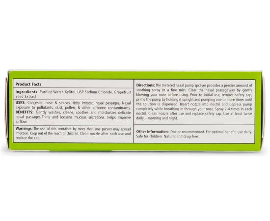 Xlear Натуральний сольовий назальний спрей з ксилітом, з дозатором, 45 мл, зображення 3