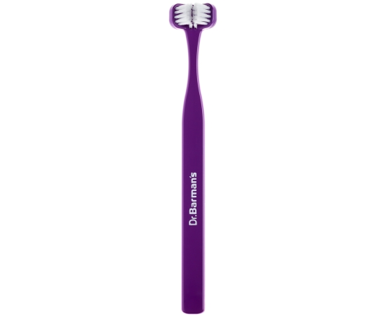 Dr. Barman's Superbrush Compact Тристороння зубна щітка, компактна, Колір: Помаранчевий, зображення 3