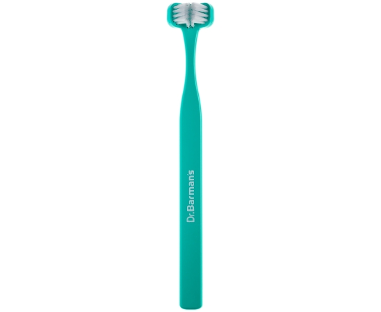 Dr. Barman's Superbrush Compact Трехсторонняя зубная щетка, компактная, Цвет: Синий, изображение 5