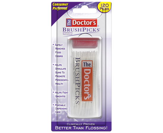 The Doctor's BrushPicks Межзубные зубочистки, 120 шт.