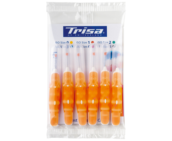 TRISA Flexible Міжзубні щітки, ISO 1 (0,8 мм), целофанова упаковка, 6 шт.
