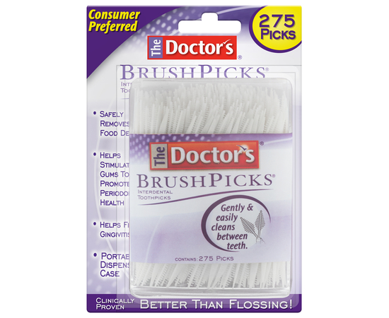 The Doctor's BrushPicks Межзубные зубочистки, 275 шт.