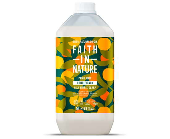 Faith in Nature Натуральный кондиционер с грейпфрутом и апельсином, 5 л