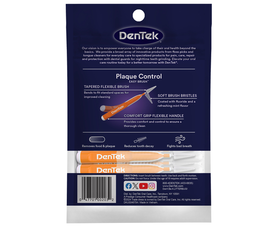 DenTek Удобное очищение Межзубные щетки для Стандартных промежутков, 16 шт., изображение 2