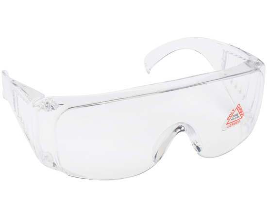 Dochem Захисні окуляри, пластикові, тип мото, прозорі лінзи та оправа, зображення 2