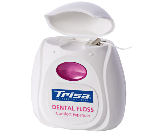 TRISA Comfort Expander Зубной флосс, расширяющийся, с мятой и ксилитом, 40 м, изображение 2