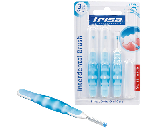 TRISA Flexible Межзубные щетки, ISO 3 (1,1 мм), 3 шт., изображение 2