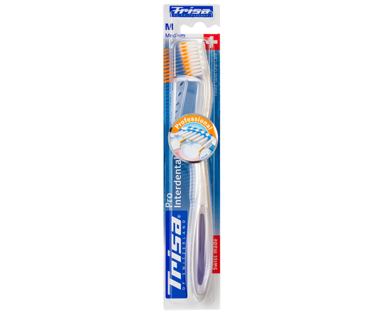 TRISA Pro Interdental Зубная щетка, с защитным колпачком, средней жесткости, изображение 3