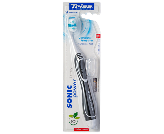TRISA Sonicpower Battery Complete Protection Звукова зубна щітка, середньої жорсткості, зображення 5