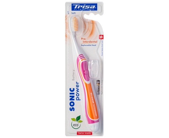 TRISA Sonicpower Battery Pro Interdental Звукова зубна щітка, м'яка, зображення 7
