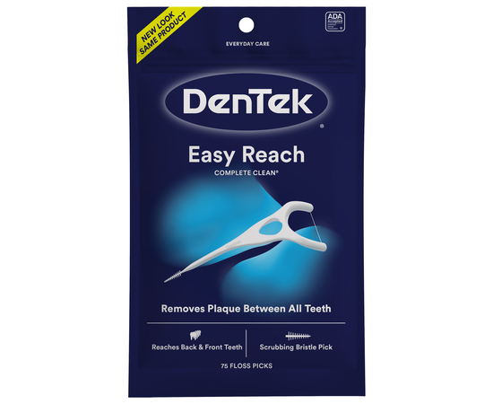 DenTek Комплексное очищение Задние зубы Флосс-зубочистки, 75 шт.