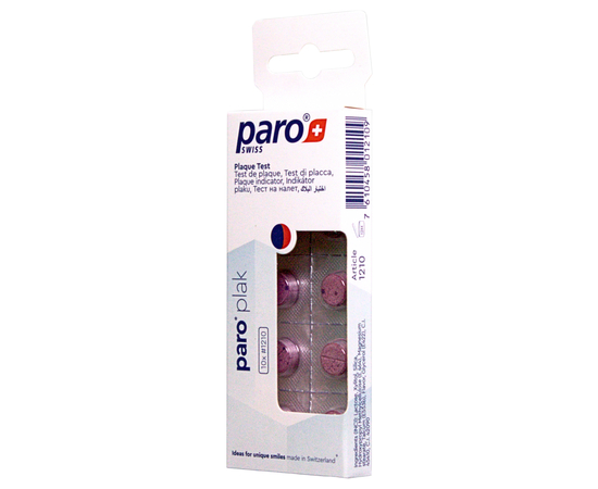 paro® plak 2-кольорові пігулки для індикації зубного нальоту, 10 шт.