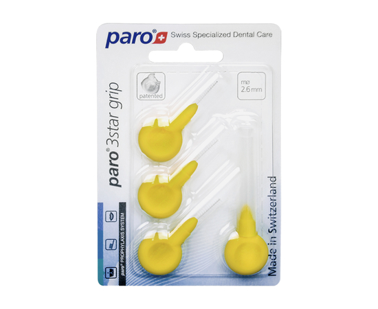 paro® 3star grip Міжзубні щітки, xx-тонкі, Ø 2.6 мм, 4 шт.
