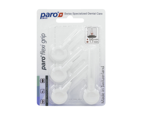 paro® flexi grip Межзубные щетки, xxxx-тонкие, Ø 1.7 мм, 4 шт.