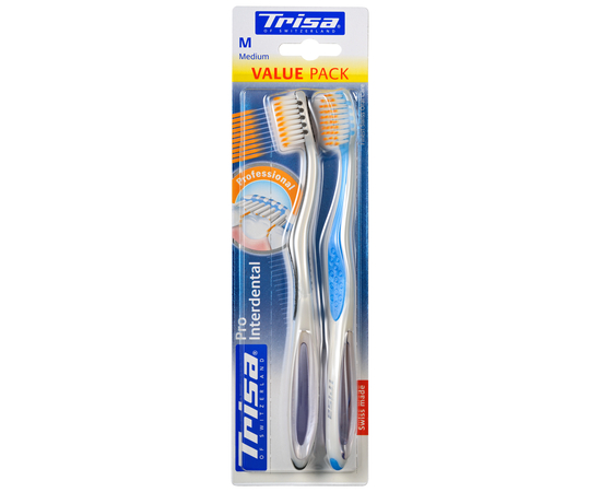 TRISA Pro Interdental Зубная щетка, с защитным колпачком, средней жесткости, 2 шт. , изображение 2