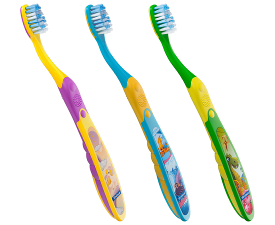 TRISA Kid Детская зубная щетка, 3-6 лет, мягкая, 2 шт., изображение 3