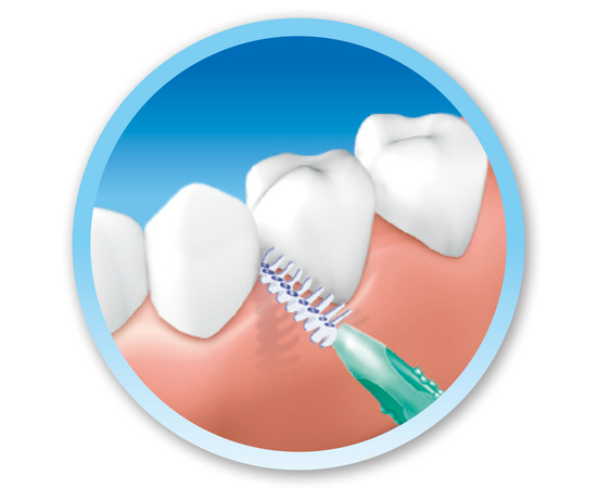 TRISA Flexible Межзубные щетки, ISO 2 (0,9 мм), целлофановая упаковка, 6 шт., изображение 4