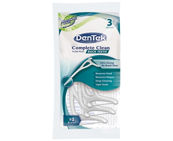 DenTek Комплексне очищення Задні Зуби Флоc-зубочистки, 3 шт.